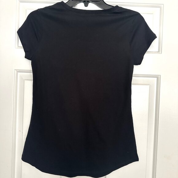 NWT Girls Justice Black Short Sleeve Top-Team DAB with‎ a Unicorn - Picture 4 of 4
